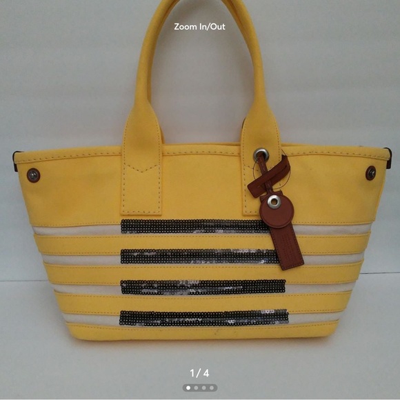 Marc Jacobs Handbags - Marc Jacobs St. Tropez Yellow with Black Sequin